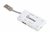  +  Smartbuy 750, USB 2.0 3 +SD/microSD/MS/M2 Combo,  (SBRH-750-K)