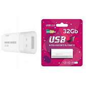   32Gb, USB 2.0 More Choice MF32 (White)