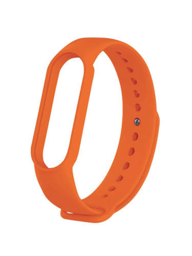 Силиконовый ремешок для Xiaomi Mi Band 5 (оранжевый)