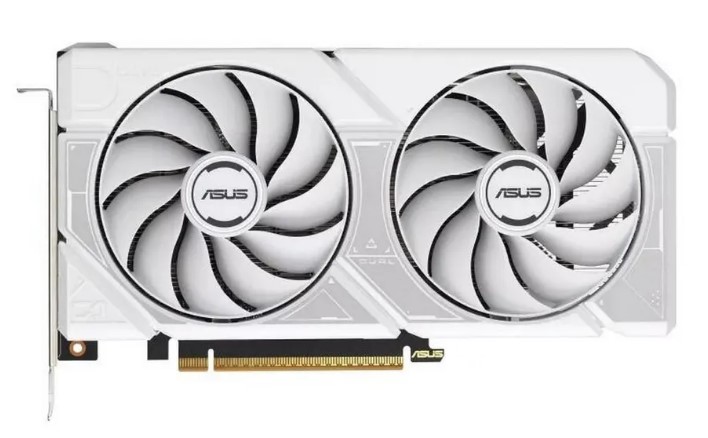 Видеоадаптер 8Gb PCI-E GeForce RTX5060 ASUS DUAL OC WHITE (90YV0N15-M0NA00)