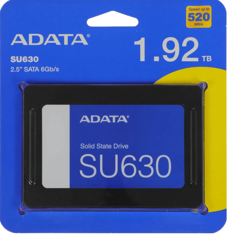 Твёрдотельный накопитель 1920,0 Gb SSD A-Data SU630 (ASU630SS-1T92Q-R) 2.5" SATA-III