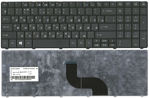 Клавиатура для ноутбука Acer Aspire 5516 5517 5532 черная