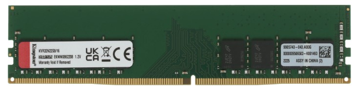 Оперативная память DIMM DDR-4 16384Mb 3200MHz KINGSTON ValueRAMS (KVR32N22S8/16) OEM
