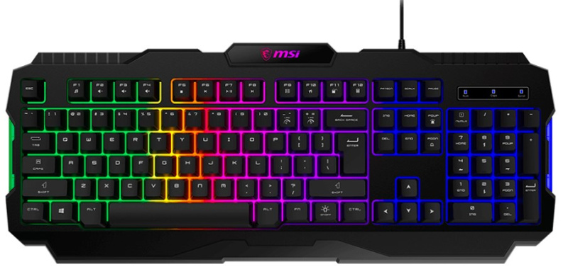 Клавиатура MSI Forge GK100 (S11-04RU252-HH9), RU черный