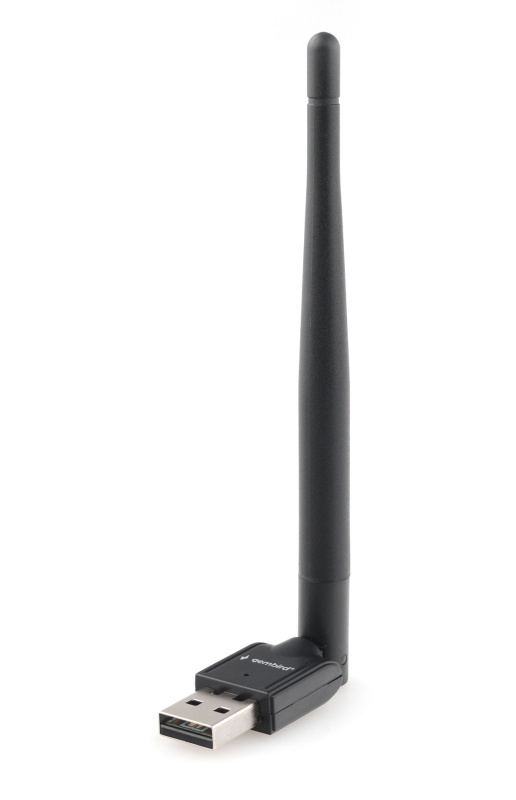 Беспроводной адаптер Gembird, 802.11n, до 150Mb/c, USB WNP-UA-010, с антенной