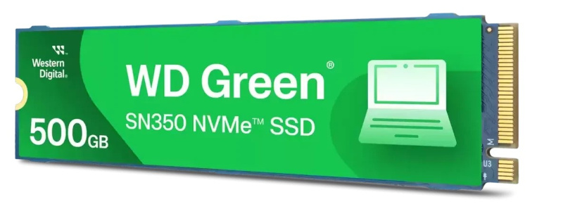 Твёрдотельный накопитель 0500,0 Gb SSD WD Green SN350 (WDS500G2GOC), 2400/1500 МБ/сек