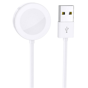 Беспроводное зарядное устройство Borofone, BQ13, подходит для iWatch, 1000mA, цвет: белый