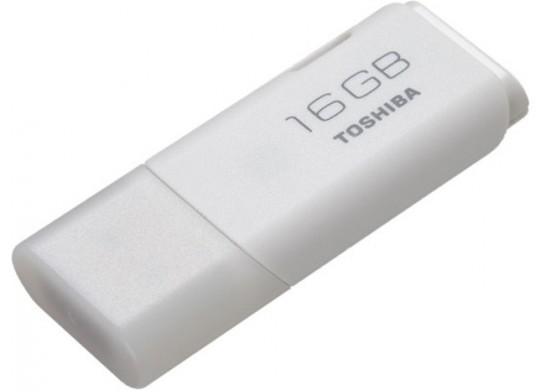Носитель информации 16Gb,  USB2.0 Toshiba Hayabusa  U202 [White]