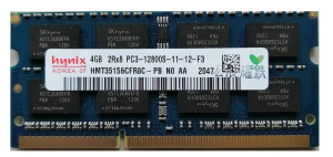 Память для ноутбука SO-DIMM DDR-III 4096Mb PC3-12800(1600Mhz) Hynix (HMT351S6CFR8C-PB), 1.5V