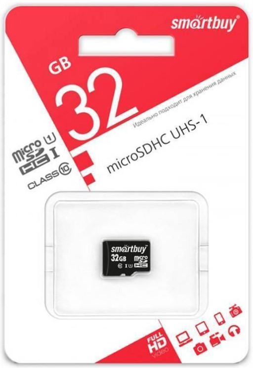 Носитель информации Transflash(MicroSDHC)32Gb Smartbuy (SB32GBSDCL10-00) Class 10/UHS-I (без адаптера)
