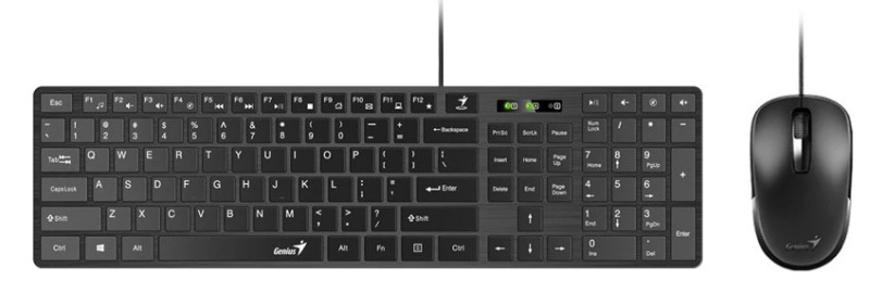 Проводной комплект Genius SlimStar C126, USB