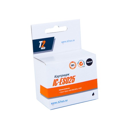 Картридж T2 IC-ES025 (для Epson Stylus 400/800/800+/1000) чёрный