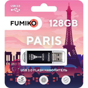 Носитель информации 128Gb, USB3.0 FUMIKO PARIS Чёрный