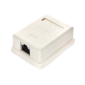 Розетка NAS212 RJ-45 кат.5e внешняя 1 порт STP экранированная , 110&Krone