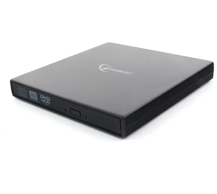 Внешний оптический привод DVD±RW Gembird (DVD-USB-02) Black, USB2.0
