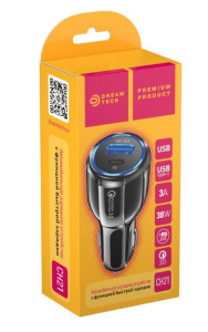 АЗУ DREAM CH21 38W PD Charger USB 3A черный 181039