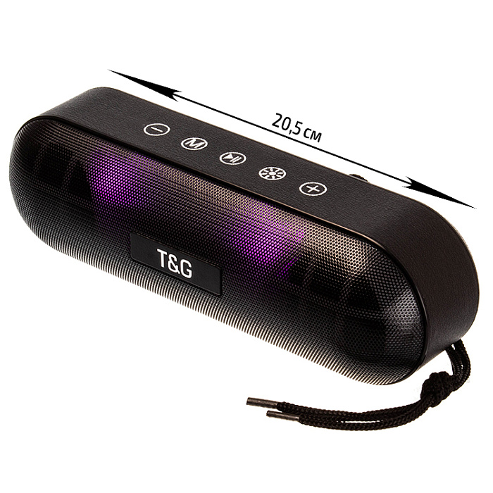 Колонка TG-148, Bluetooth, 5Вт*2, черная (00-00024353)
