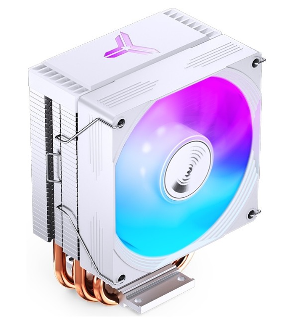 Кулер JONSBO CR-1300 EVO White LGA1700/1200/115X/AM5/AM4 (TDP 160W, PWM, 90mm Dynamic Multi-Color LED Fan, 4 тепловые трубки, белый, 4-pin)