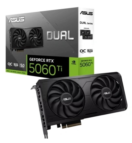 Видеоадаптер 16Gb PCI-E GeForce RTX5060 Ti Asus (90YV0NQ0-M0NB00)