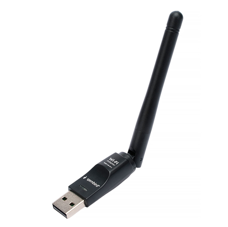 Беспроводной адаптер Gembird WNP-UA-011, 802.11b/g/n, до 150 Мбит, с антенной, USB, MT7601