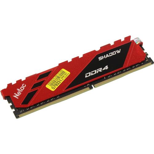 Оперативная память DIMM DDR-4 8192Mb 3600Mhz Netac Shadow Red NTSDD4P36SP-08R