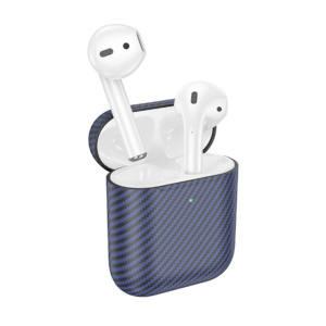 Наушники внутриканальные Borofone BW01 Plus, Bluetooth, TWS, цвет: синий, карбон