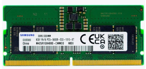 Память для ноутбука SO-DIMM DDR5 8192Mb PC5-41600 5200MHz Samsung (425R1GB4BB0-CWMOD) OEM