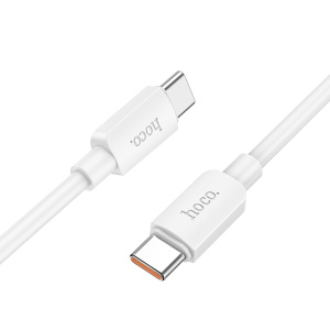 USB кабель Type-C - Type-C 0.25м HOCO X96 Hyper 3.0A, 60Вт, цвет: белый