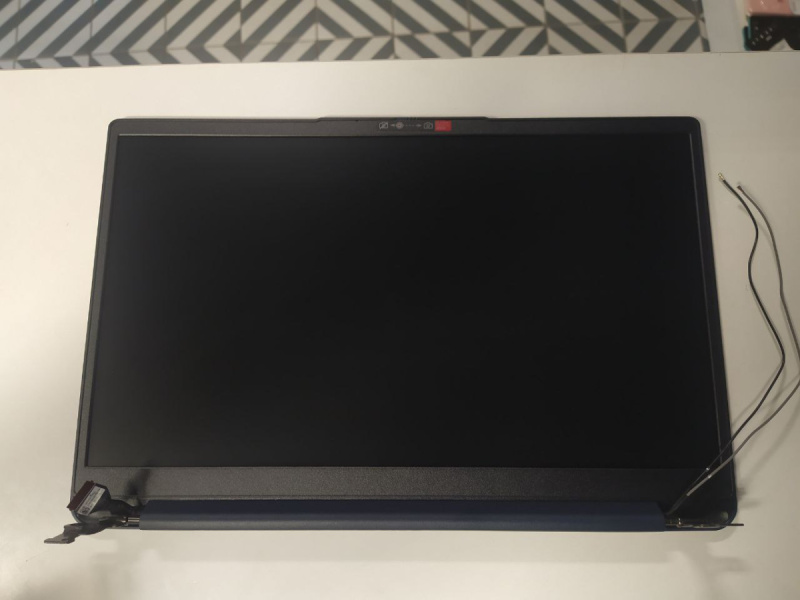 Матрица для ноутбука в сборе Lenovo IdeaPad 1 14IGL7 оригинал 14", 30pin, TN 1366x768, матовое покрытие (Матрица+крышка+рамка+петли+веб камера)