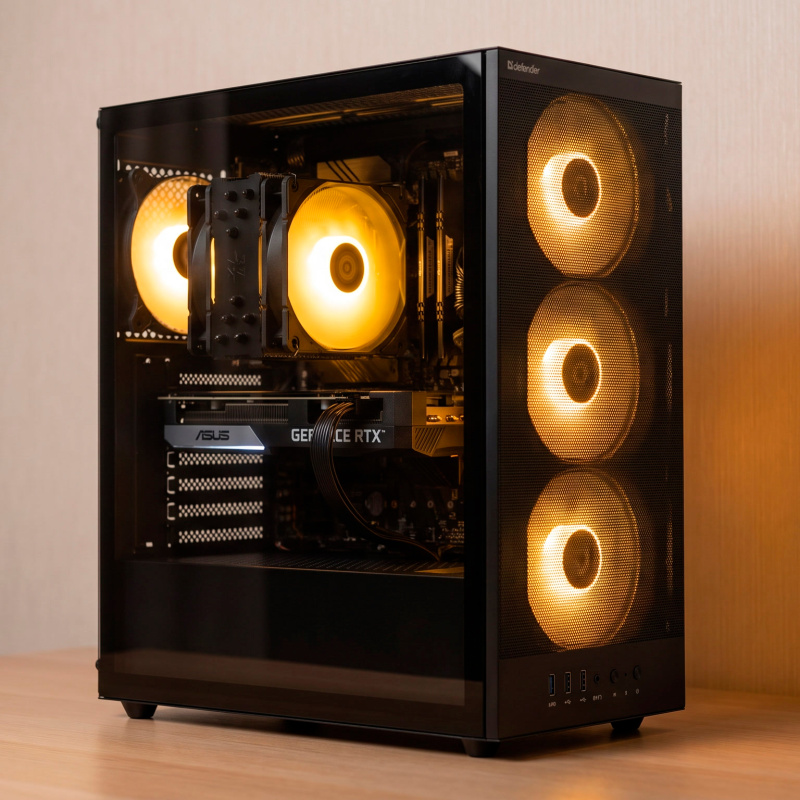 Компьютер AMD Ryzen 5 7500F 6*3.7 ГГц/8Gb RTX5060/32GB DDR5/1000Gb SSD/750w/ARGB