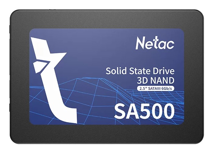 Твёрдотельный накопитель 0256,0 Gb SSD Netac SA500 (NT01SA500-256-S3X), SATA III 