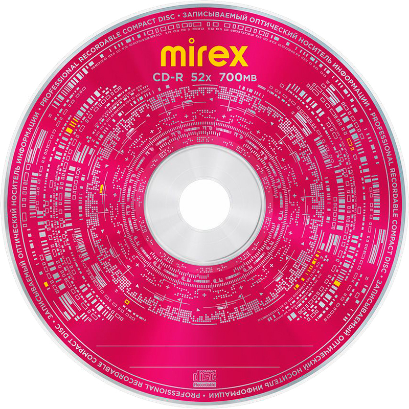 Диск CD-R 700Mb Mirex 52x (25 дисков) (UL120052A8M)