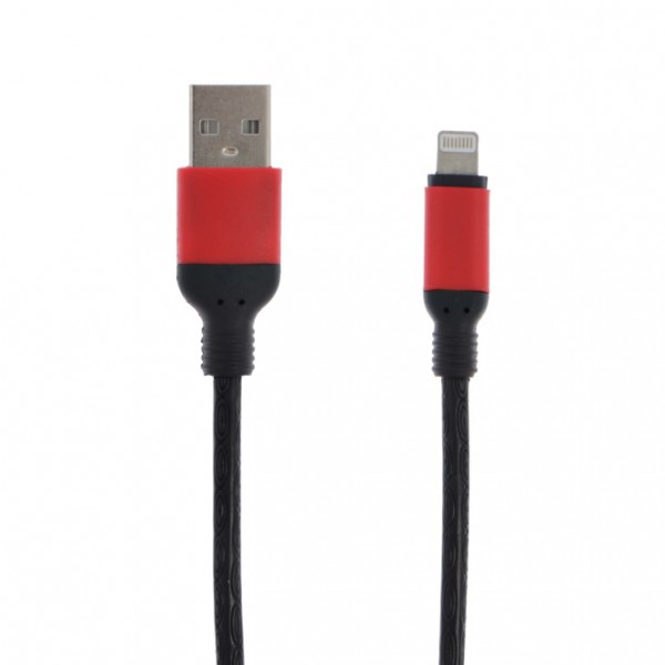 USB кабель для iPhone 5/6/6Plus/7/7Plus 8 pin 1.0 м LuazON черный 4465939