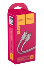 USB кабель Type-C - Type-C 1.0м DREAM N10 белый (180316)