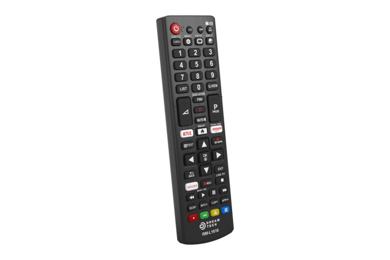 Пульт универсальный DREAM RM-L1616 (для эфирных ресиверов и TV) черный (175165)