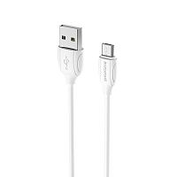 USB кабель micro USB BOROFONE BX19 Белый (1787)
