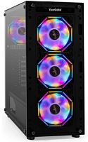 Корпус ExeGate [i3 BASE] (ATX, без БП, с окном, 1*USB+1*USB3.0, аудио, 4 вент. 12см с RGB подсветкой)  EX294967RUS