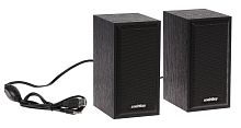 Колонки 2.0 SmartBuy ONE, ВАН, дерево, 6 Вт, питание от USB, черная (SBA-101)
