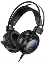 Наушники полноразмерные HOCO W110, Resource, Jack 3.5мм, USB, 2.0 м, цвет: чёрный