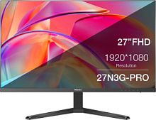 Монитор 27" HISENSE 27N3G-PRO, IPS матрица, разрешение 1920x1080, 100Гц, яркость 250 кд/м2, время отклика 5 мс