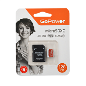   Transflash(MicroSDC) 128Gb GoPower Class10 UHS-I (U3) 100 / V30  