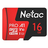   Transflash(MicroSDHC) 16Gb Netac P500 Extreme Pro Class 10 UHS-I U1 V10 (100 Mb/s)  