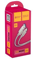 USB кабель micro USB 1м DREAM A6 6A 20W (180331)