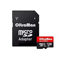 Носитель информации Transflash(MicroSDXC) 128Gb OltraMax Premium (OM128GCSDXC10UHS-1-PrU3), Class10, UHS-1 (U3), 95 MB/s, с адаптером