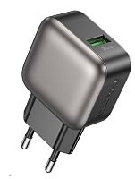 СЗУ USB Borofone BAS52A, Absolute, 18Вт, QC3.0/FCP/AFC, цвет: чёрный