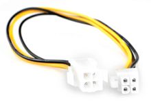 Кабель-удлинитель питания ATX Cablexpert CC-PSU-7, ATX 4-Pin, медн.проводник, 30см, пакет