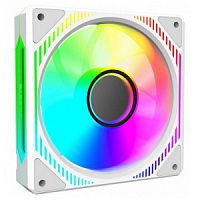 Вентилятор 120х120 ALSEYE MIRROR White Cooling Fan 120x120x25mm DC 12V, 800-2000R.P.M.±10%, 61.5CFM±10%, 2.1mm H2O±10%, Hydraulic, ARGB БЕЛЫЙ