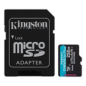   Transflash(MicroSDHC)256Gb Kingston Canvas Go Plus UHS-I U3 V30 A2 (170/70 Mb/s) + SD 