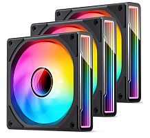 Вентилятор 120x120 JONSBO ZK-120B(3 in1), ARGB LED, 800-2200об/мин, черный) 
