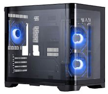 Корпус 1STPLAYER UVIEW UV5 ARGB Black / mATX / 3x120mm ARGB fans /(19 UV5-BK-2FC7R-1FC7)
